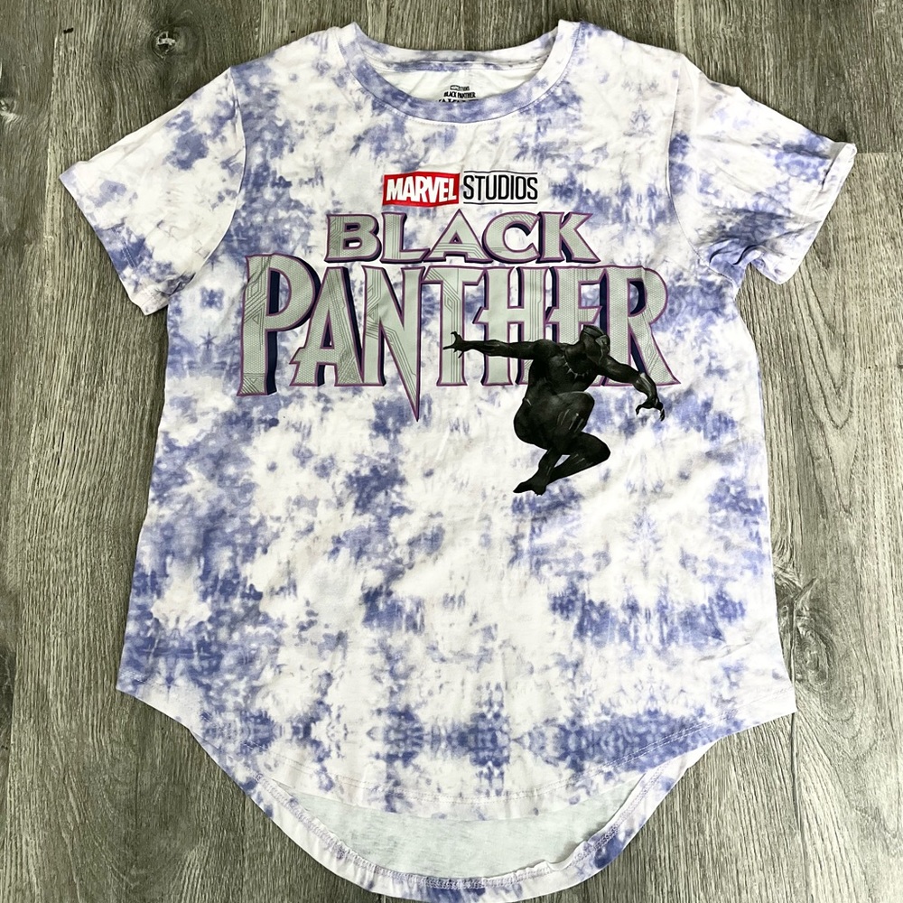 Marvel Black Panther tie dye tshirt